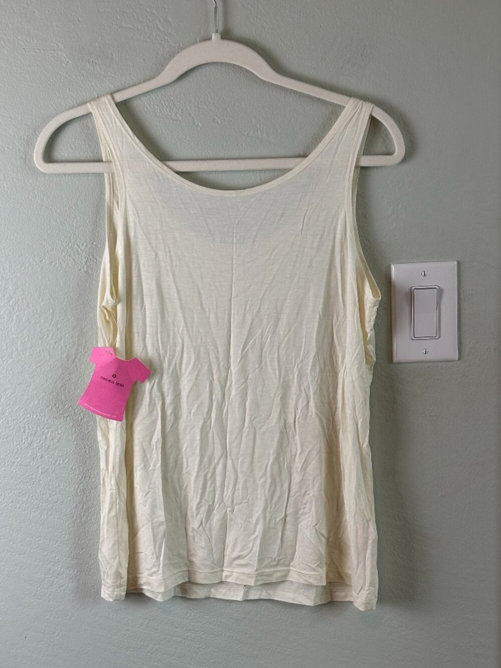 Bundle 2/$30! NEW Necessities White Tank Top L Soft Layering Cami Eggshell